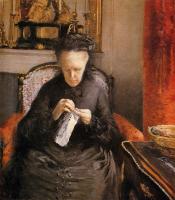 Gustave Caillebotte - Portait of Madame Martial Caillebote the artist's mother